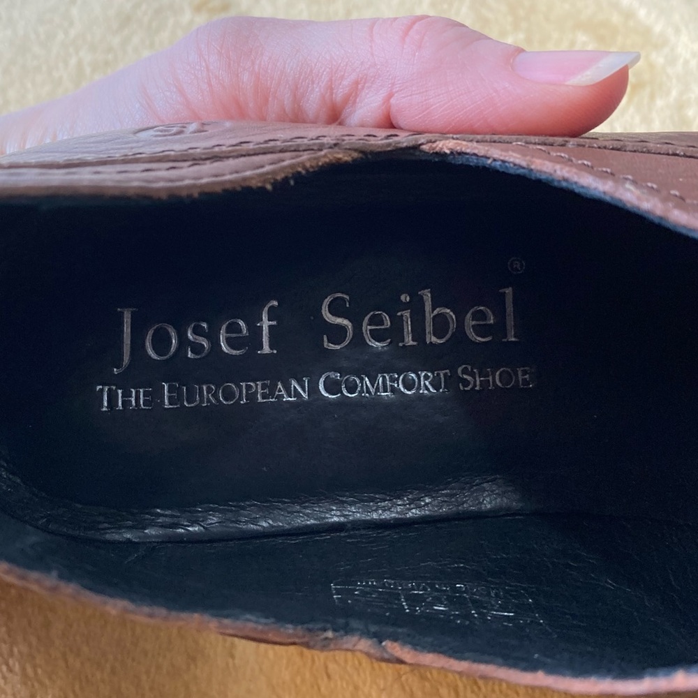 Josef Seibel leather comfort slip on booties Brown 38 7.5 - Picture 6 of 8